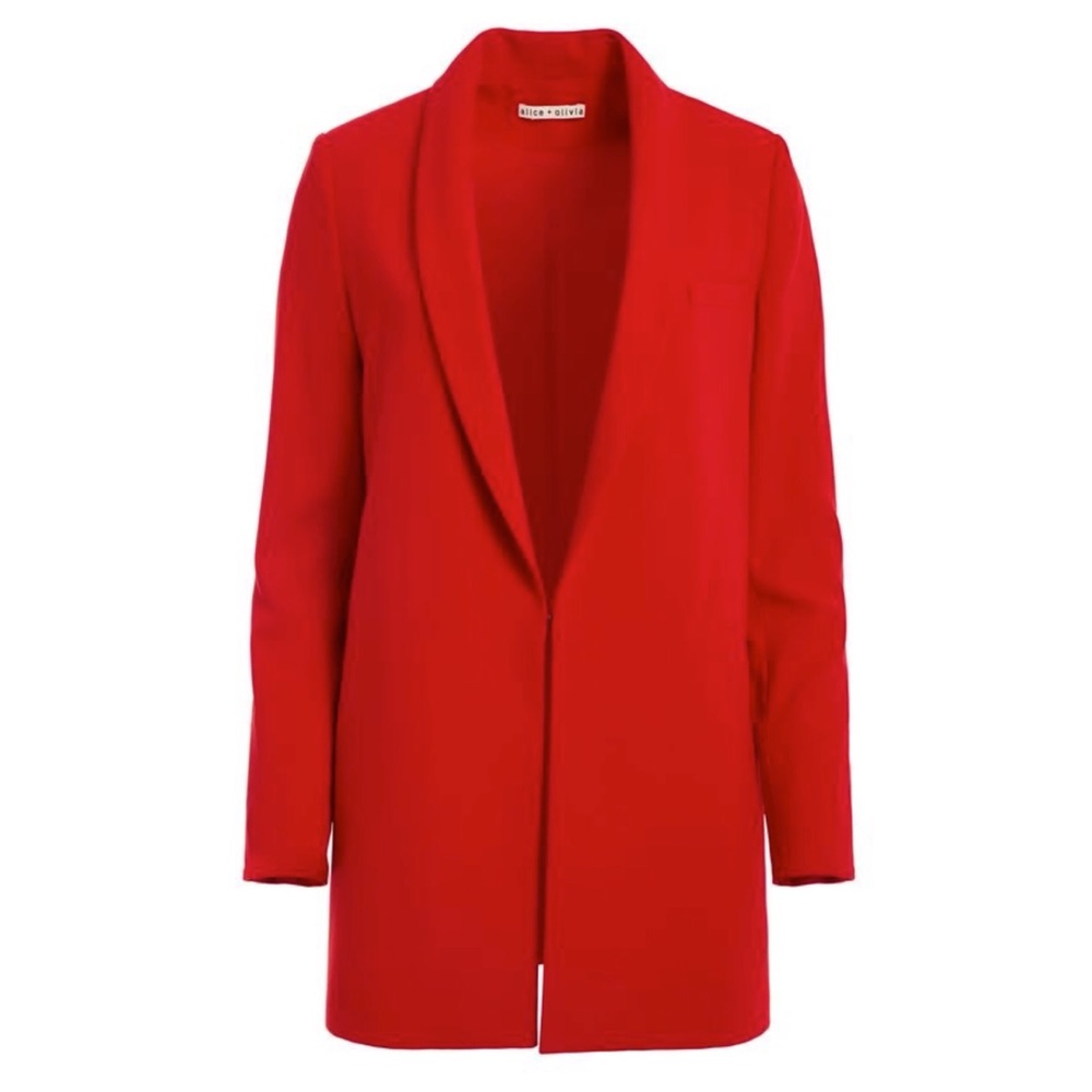 NWT Alice + Olivia Jace Oversized Blazer-Paprika - Picture 2 of 6